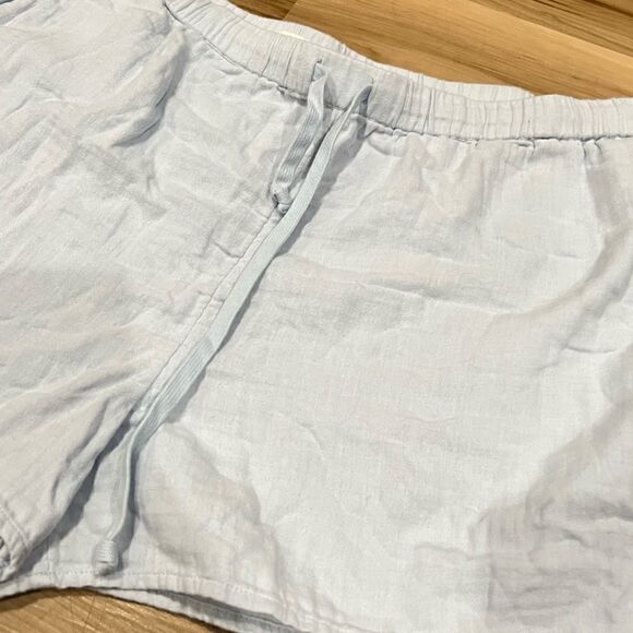 Aritizia Wilfred Free Light Blue Cotton Shorts Women’s XL - Picture 4 of 4
